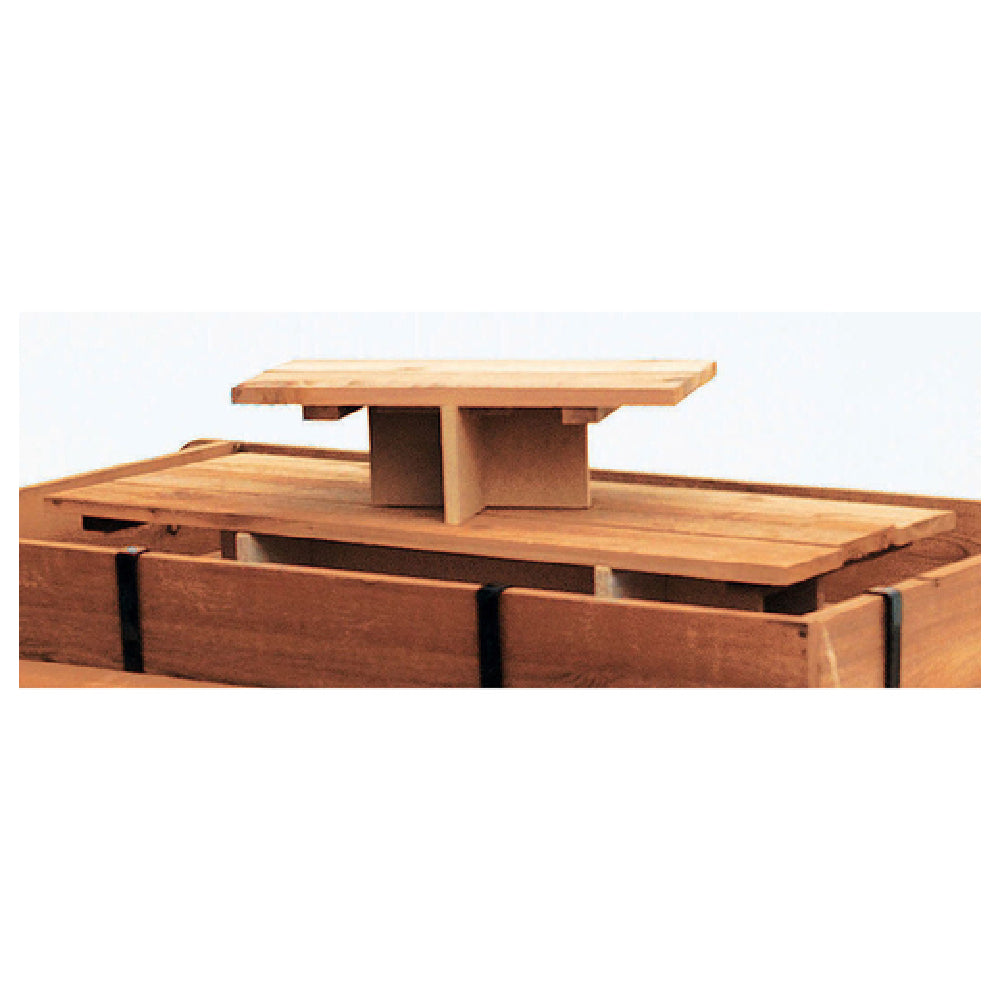 Hubert 25488 - Riser Set, 2-piece, For Cedar Serving Cart #25002,40" X 16" X 12"H