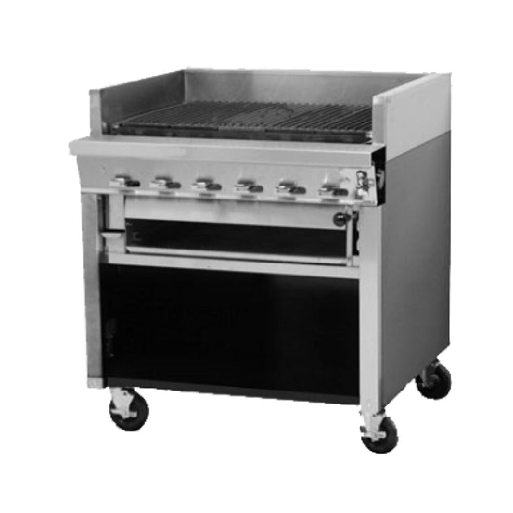 Montague Company UF-36R Legend™ Charbroiler Gas 36" Heavy-duty Range Match Self-cleaning Stainless Steel Radiants