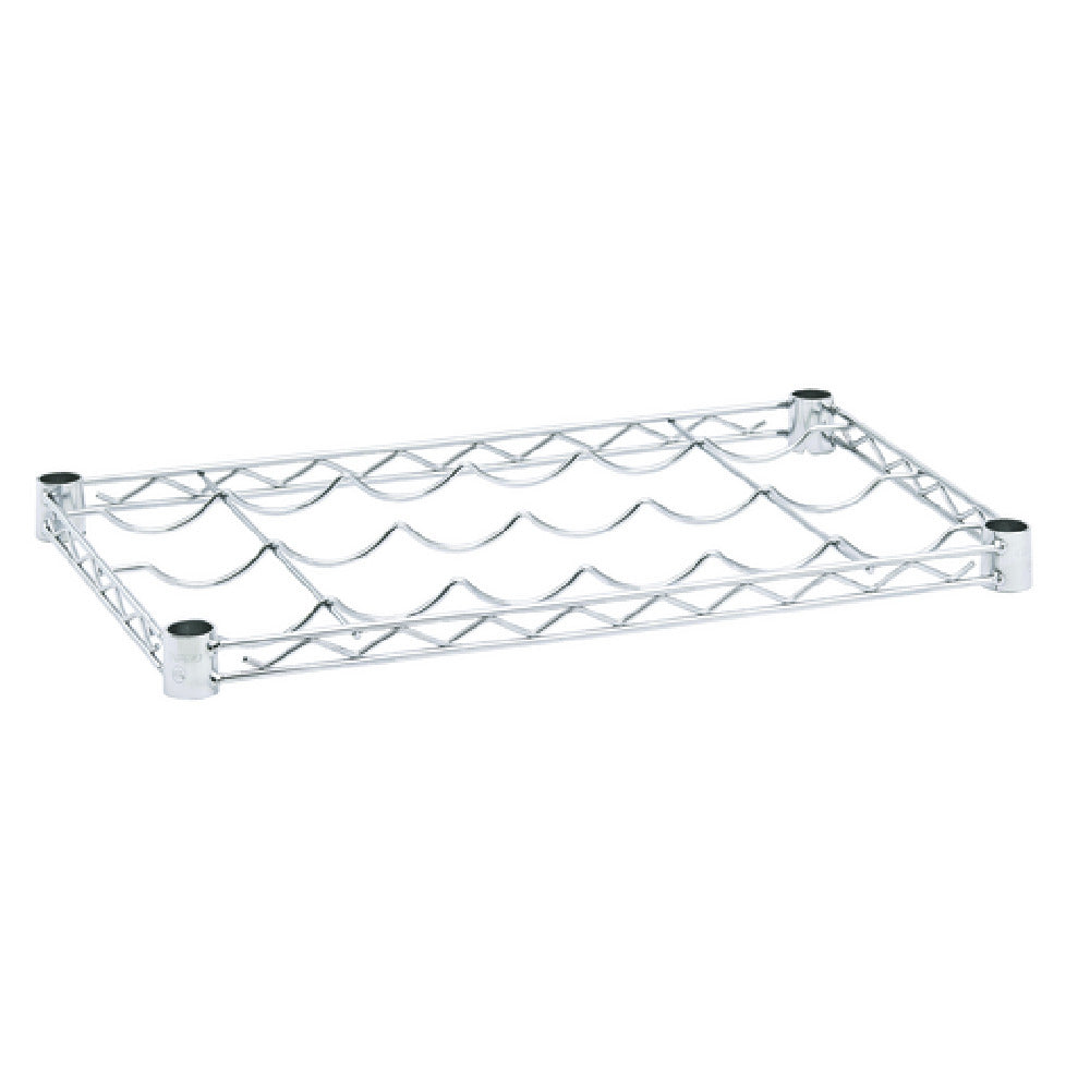 Hubert 108442 - Kratos Wire Wine Shelf, 24"W X 14"D, (5) Bottle