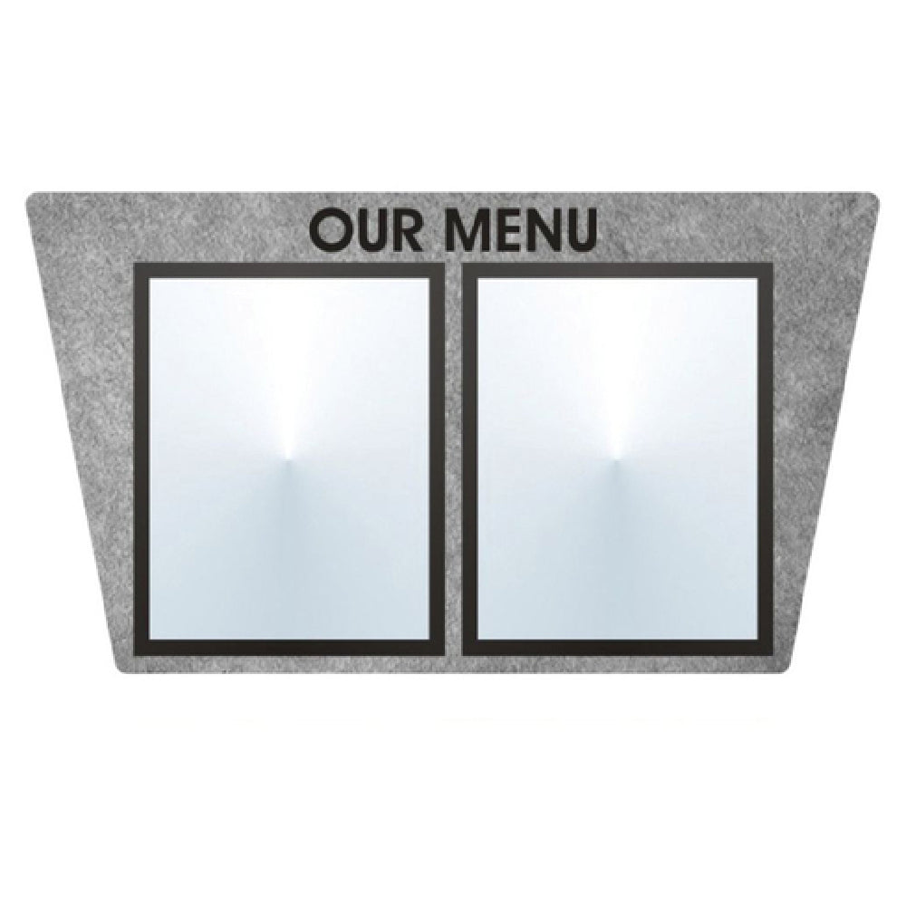 Hubert 33202 - Menu Board, 2-pocket, Wall-mount