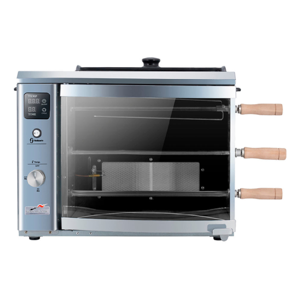 Skyfood Equipment BG-03LXK SILVER Brazilian Flame Outdoor Rotisserie Portable LP Gas