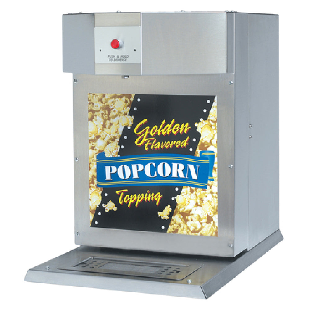 Gold Medal 2496 Bag-in-Box Topping Dispenser Counter Model (1) 35 Lb. Or (1) 19 Lb. Bag In A Box Capacity