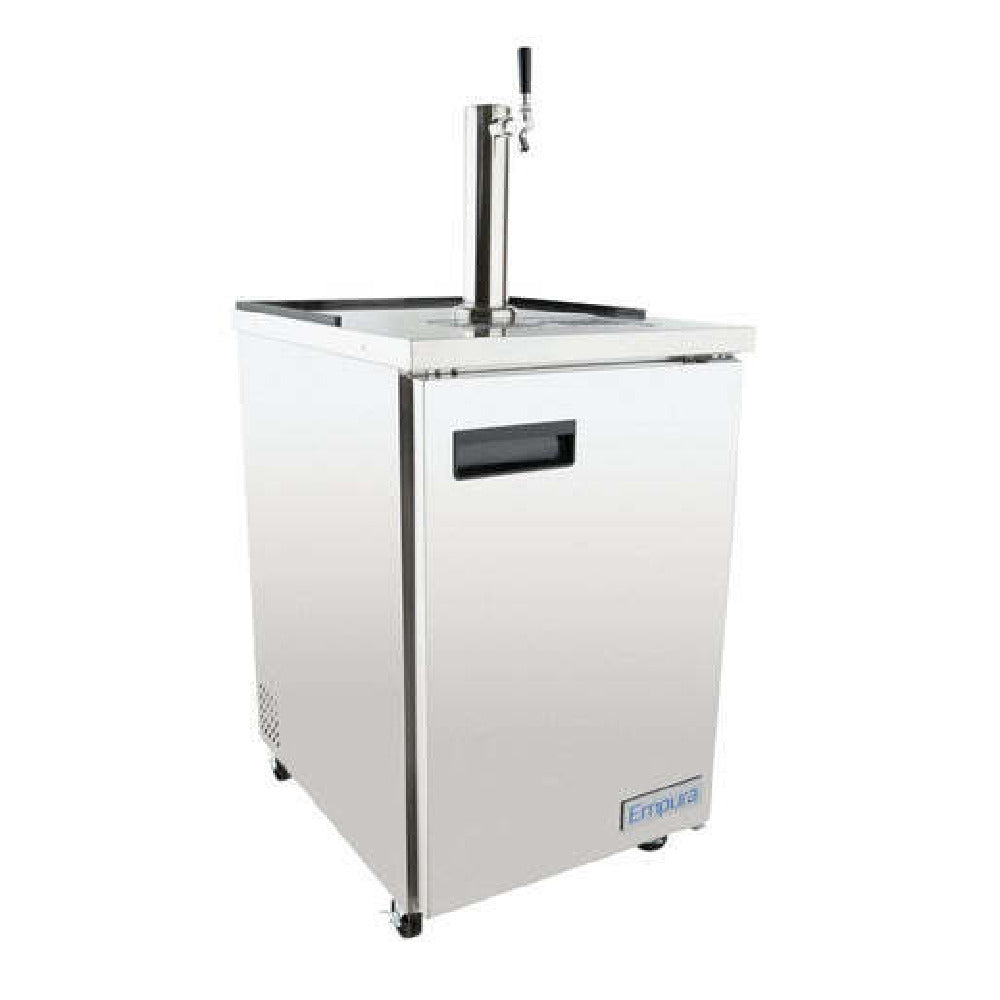 Empura E-KDD1-S - Direct Draw Beer Dispenser, 24.1"W X 29.9"D X 38.7"H, 8.1 Cu. Ft. Capacity