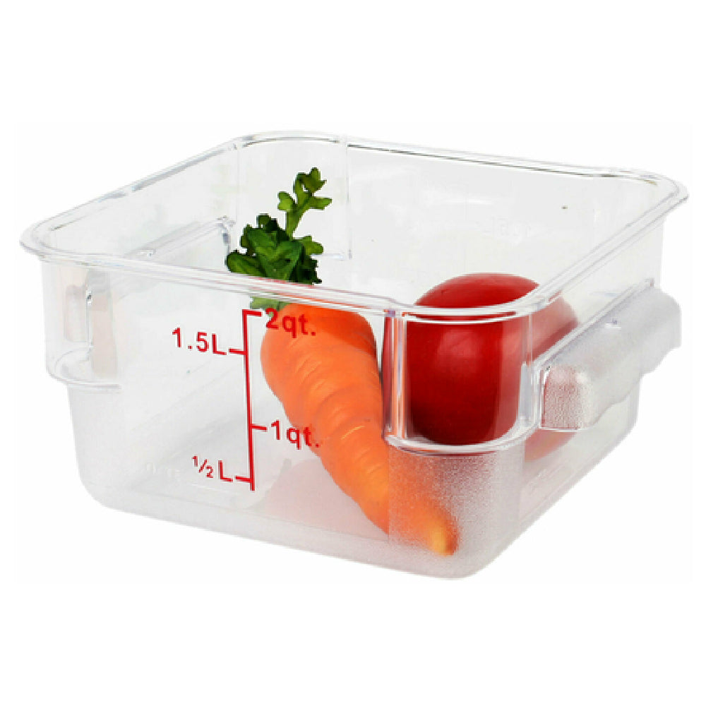 Thunder Group PLSFT002PC Food Storage Container 2 Quart Square
