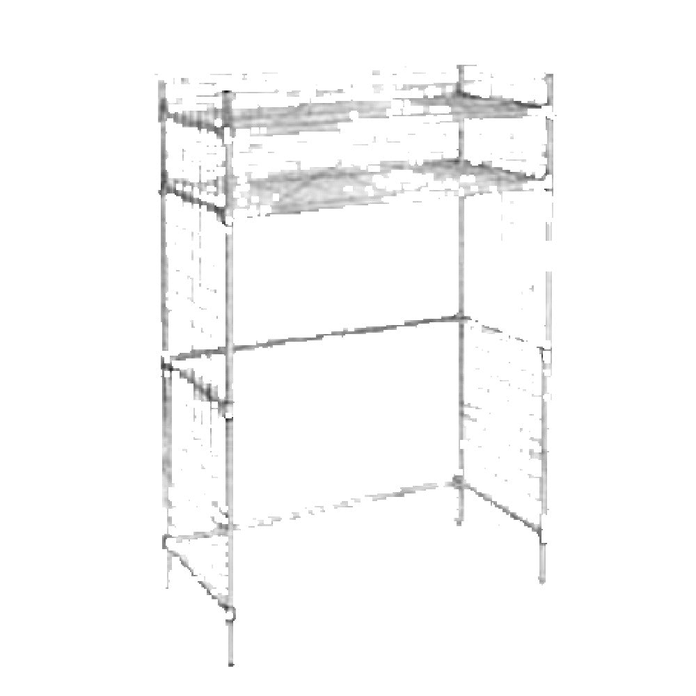 SPG MR22448PG - Amco Mixer Accessory Rack, 48"W X 24"D X 72" H, 24 Hooks To Hang Accessories From Side Panels