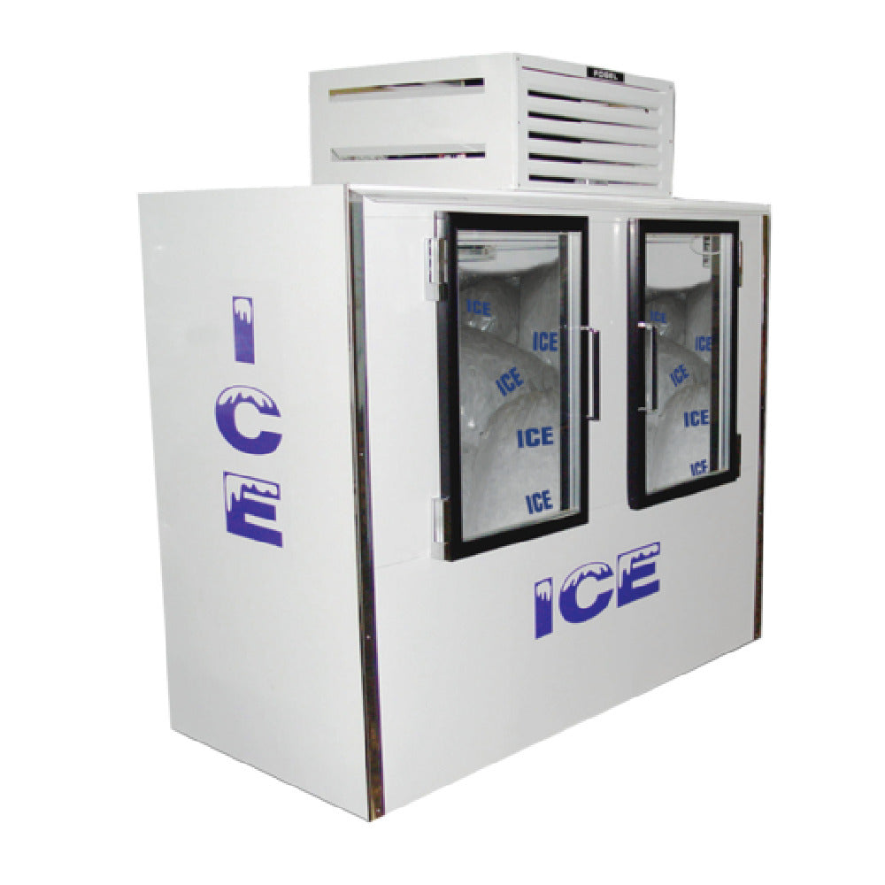 Howard-McCray ICB-2-GL Indoor Ice Merchandiser Bagged Ice 60 Cu. Ft. Capacity