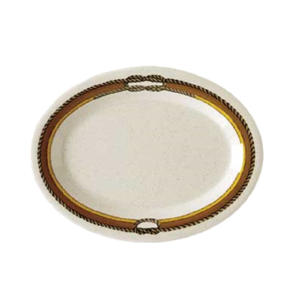 GET Enterprises OP-950-RD Diamond Rodeo™ Platter 9-3/4"L X 7-1/4"W Oval