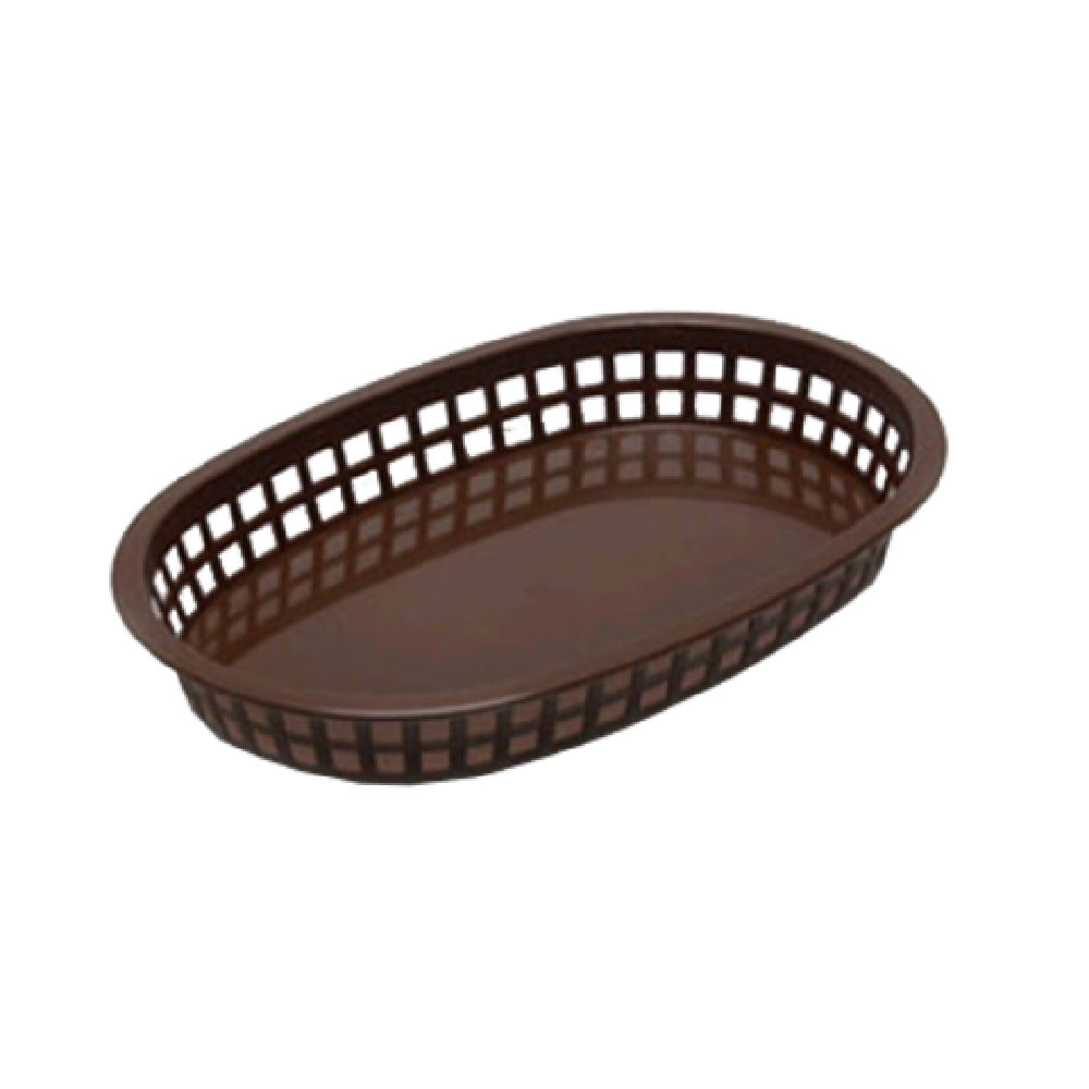 TableCraft Products 1076BR - Chicago Platter Basket, 10-1/2" X 7-1/4" X 1-1/2", Oval