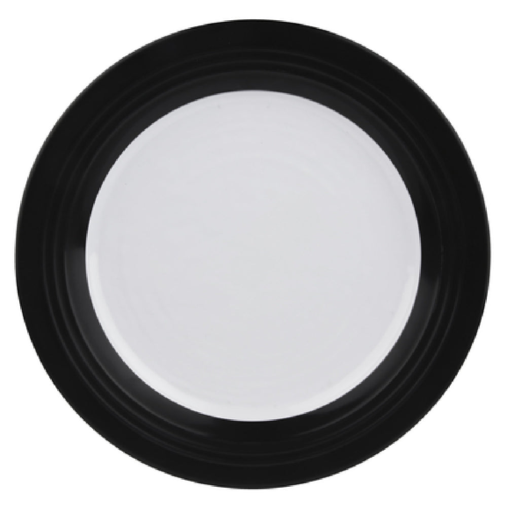 Elite Global Solutions D897GM-BW Plate 9" Dia. X 1"H Round