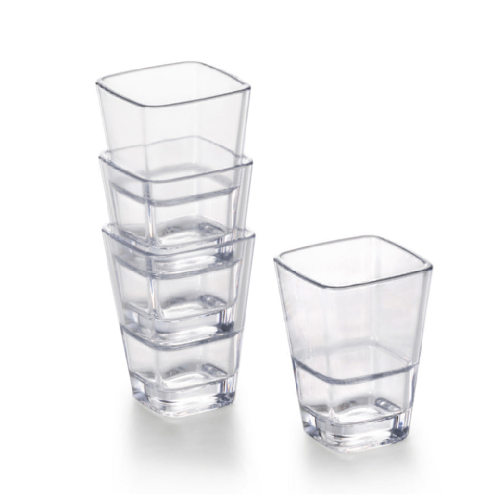 Bon Chef 76100 Square Shot Glass 3 Oz. 2.13" X 3"H