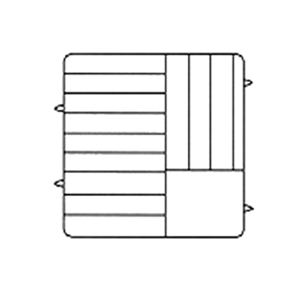 Vollrath PM1211-6-32 Plate Crate® Dishwasher Rack 10-3/4" To 11-3/16" Dia. (6) Extenders With Wire Dividers