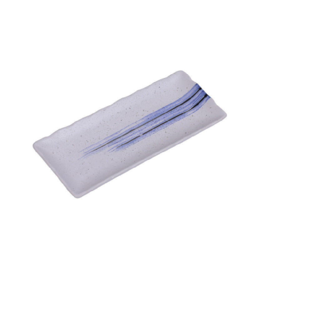 Yanco OC-3112 Ocean Sushi Plate 11-1/2"L X 5-1/2"W Rectangular