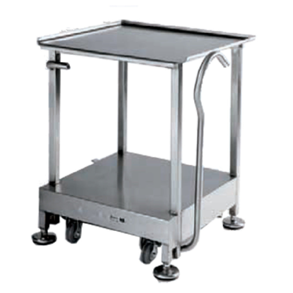 Bizerba B56-BZ-1 Work Table Equipment Stand 31.75"H With Retractable Casters Under Carriage