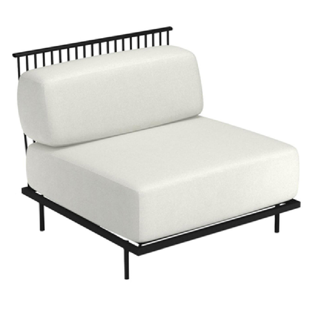 Emuamericas, Llc E1081WC - Cannolè Lounge Straight Module, Outdoor/indoor, Steel Wire Back