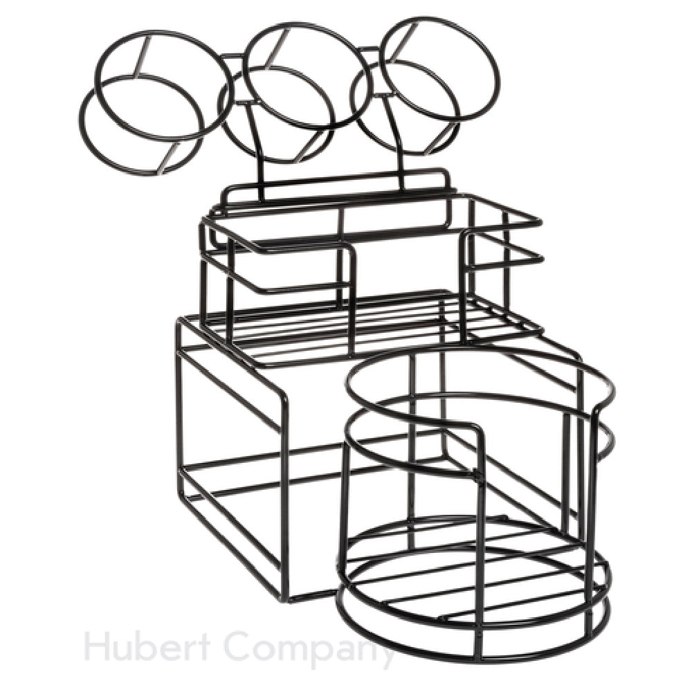 Hubert 29120 - Plate/Bowl/Napkin Holder, 14-7/16"L X 9-11/16"W X 11-1/3"H, Detachable Cylinder Holder