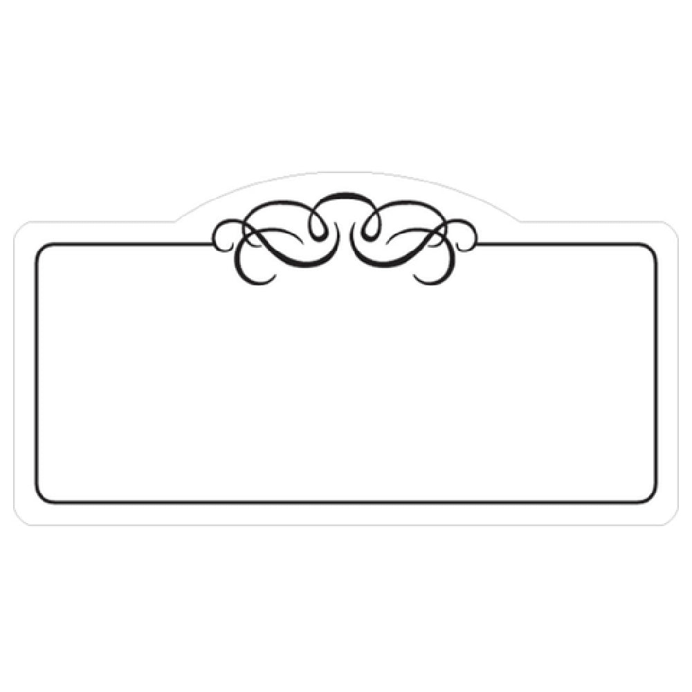 Hubert 28285 - Merchandising Tag, 4" X 2-1/8"H, Rectangular