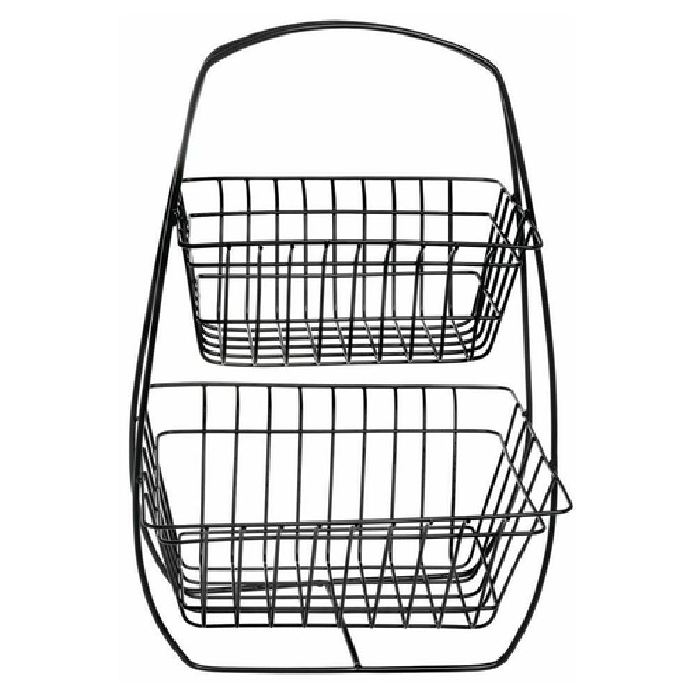 Hubert 40352 - Fruit Holder, 2-tier, 10-9/10"L X 12-3/8"W X 18-3/16"H