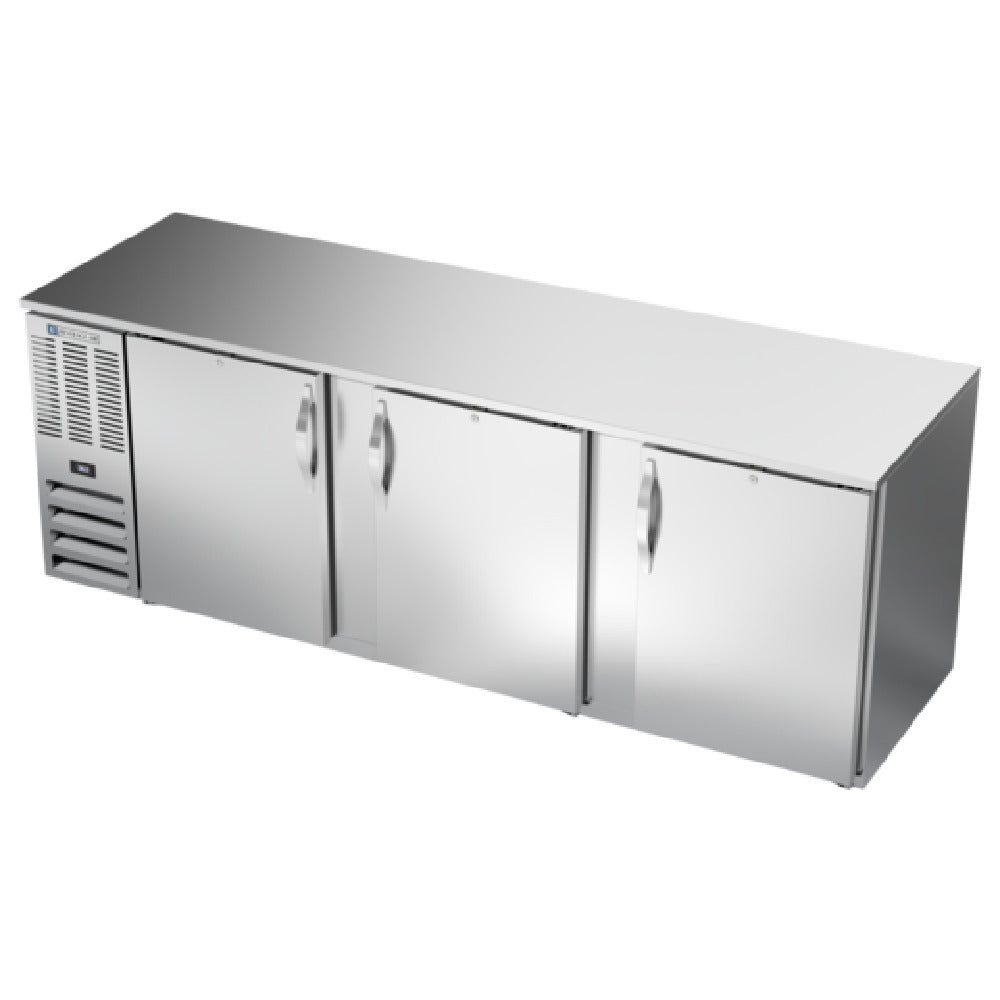 Beverage Air BB94HC-F-S - Refrigerated Food Rated Back Bar Storage Cabinet, Three-section