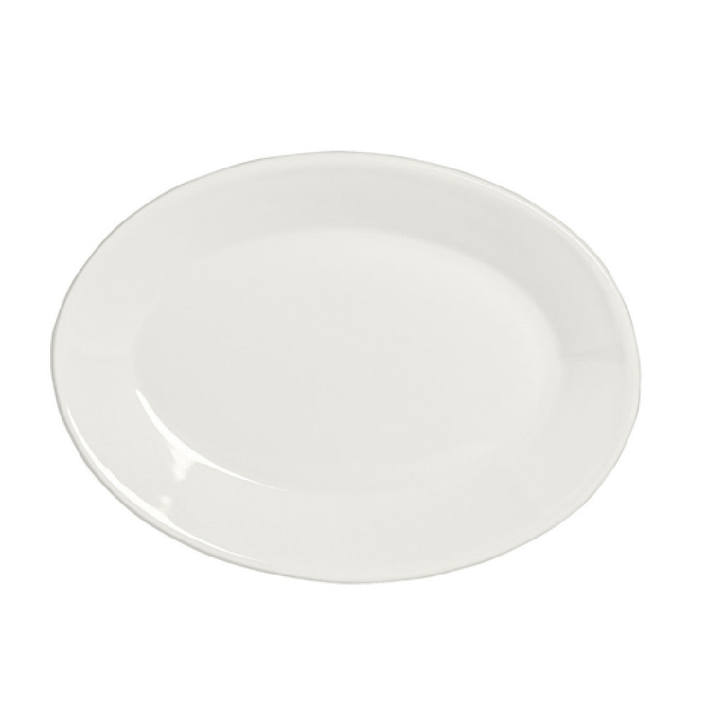 Steelite A100P145 Platter Oval Rolled Edge 13.75" X 9.125" American Basics