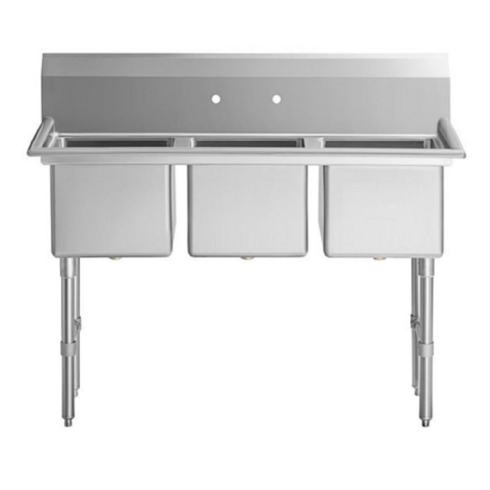 Empura EHD31515 - Sink, 54"W X 20.5"D X 44.25"H, (3) Compartment