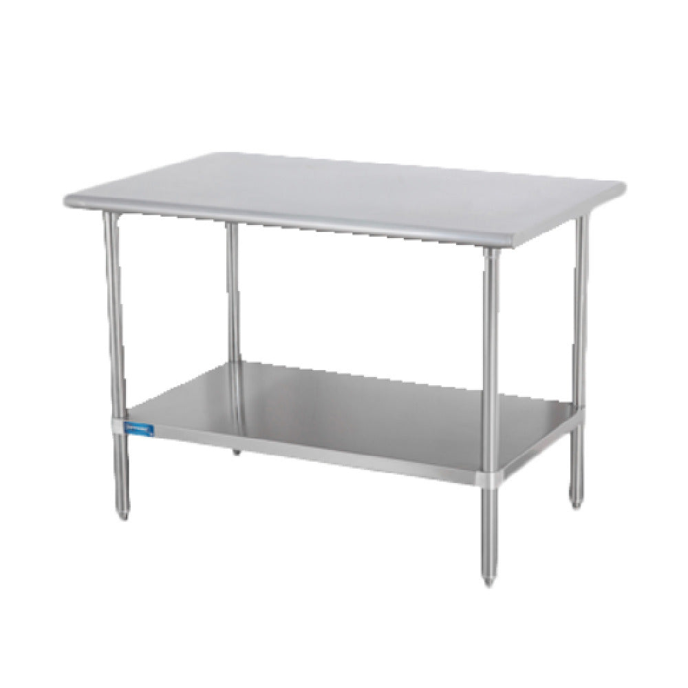 Sapphire Manufacturing SMT-1424S Work Table 24"W X 14"D 18/400 Stainless Steel Reinforced Top