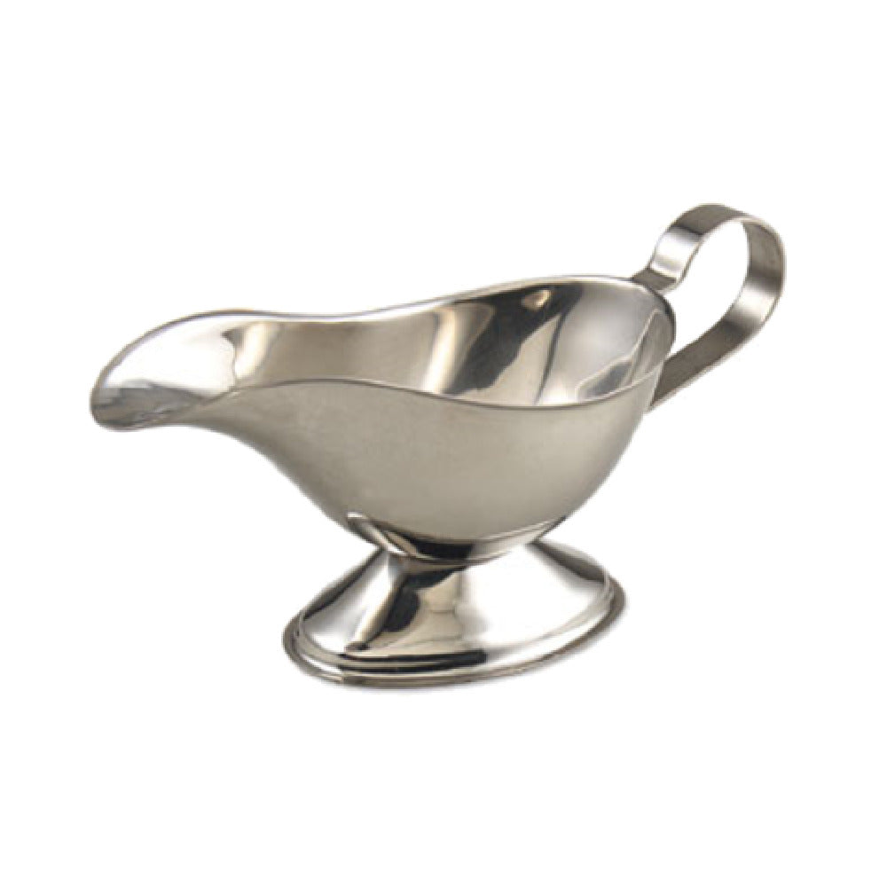 Alegacy Foodservice Products 1108 Gravy Boat 8 Oz. Stainless Steel With Gadroon Base
