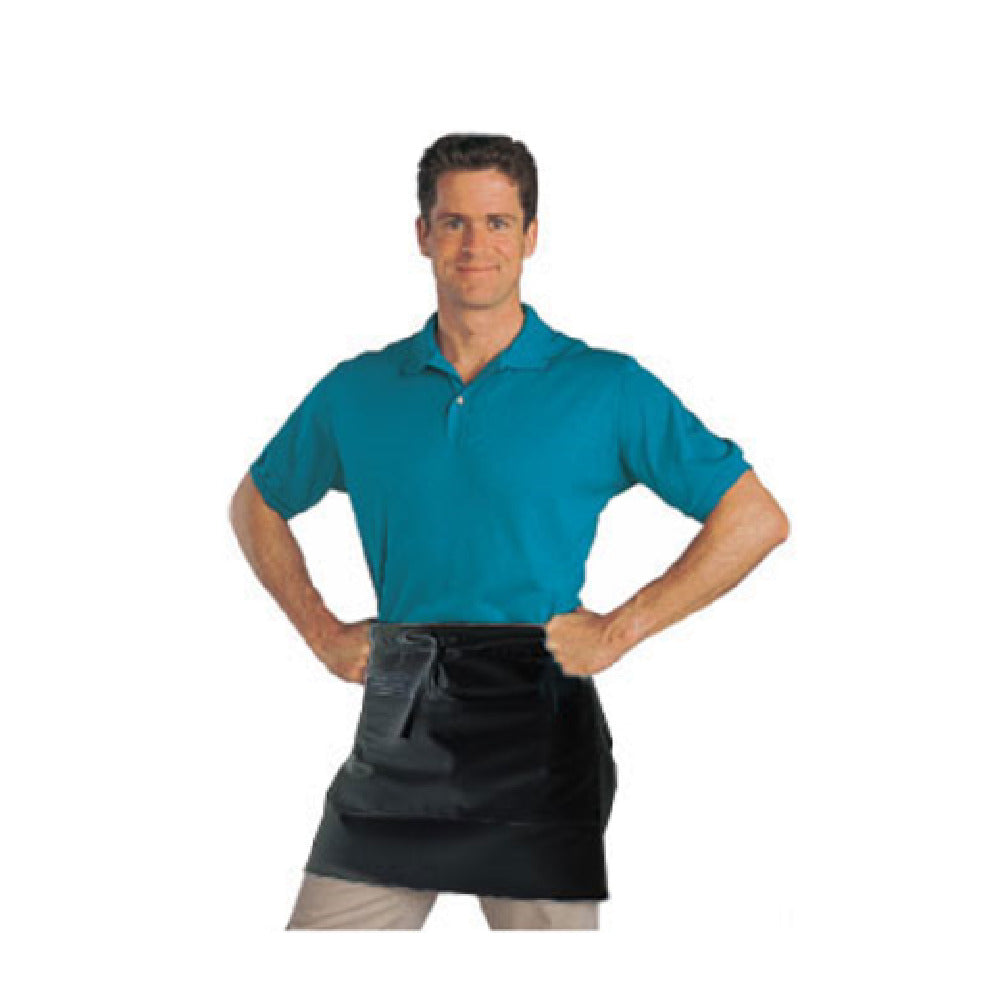 John Ritzenthaler Company 607HBA2-BK Chef Revival® Bistro Apron 28" X 19" Half-size