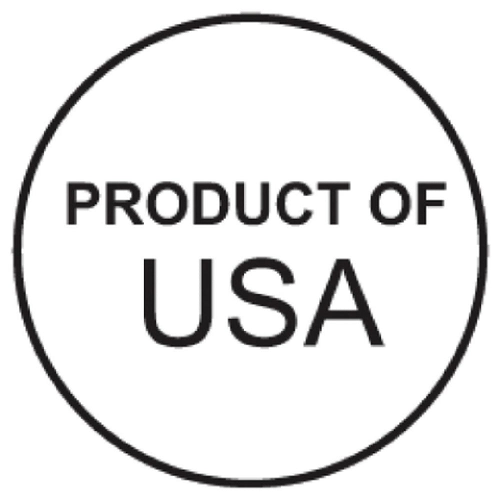 Hubert 77050 - Food Information Label, "Product Of USA", 3/4" Dia.