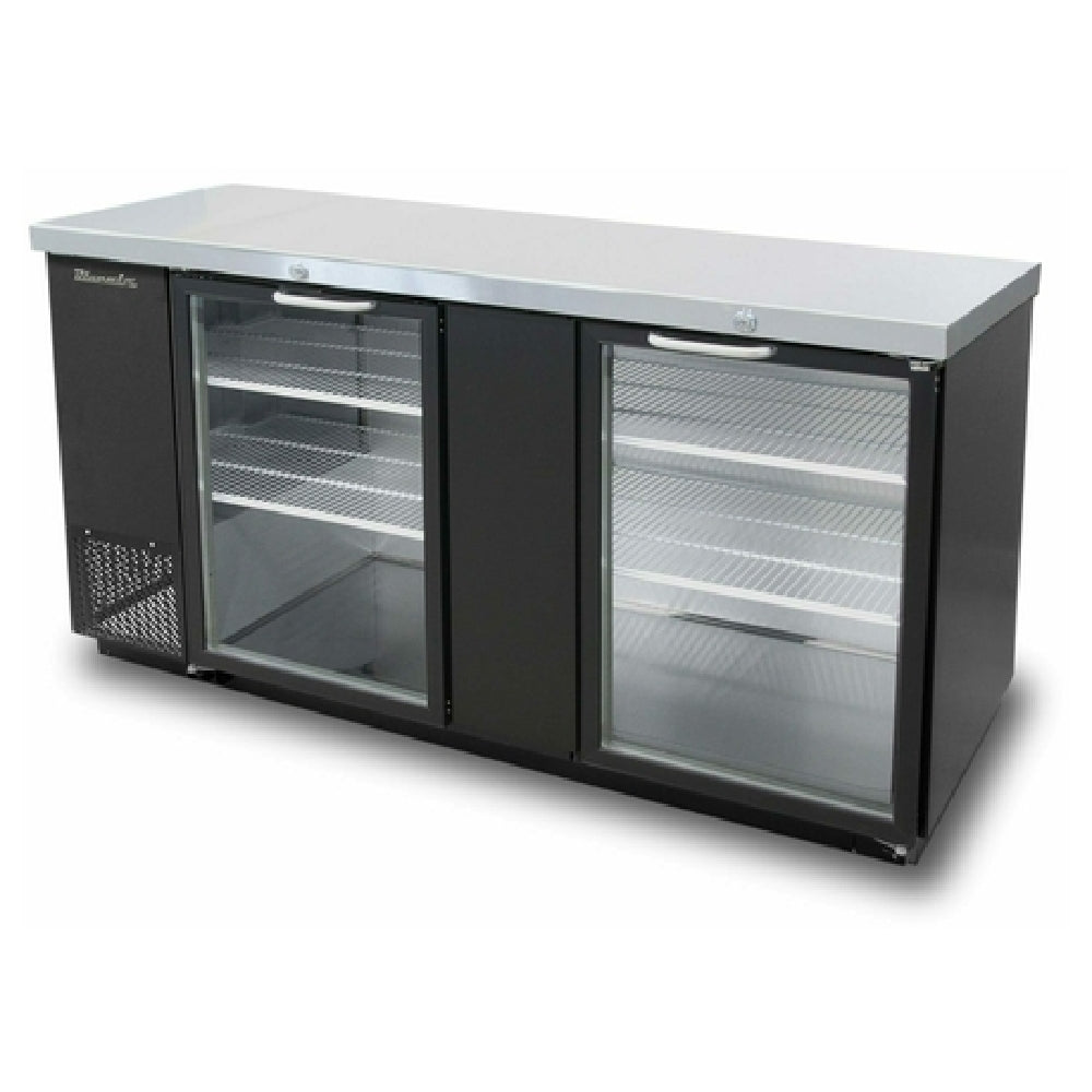Blue Air BBB69-3BG-HC - Back Bar Cooler, Two-section, 69-1/8"W
