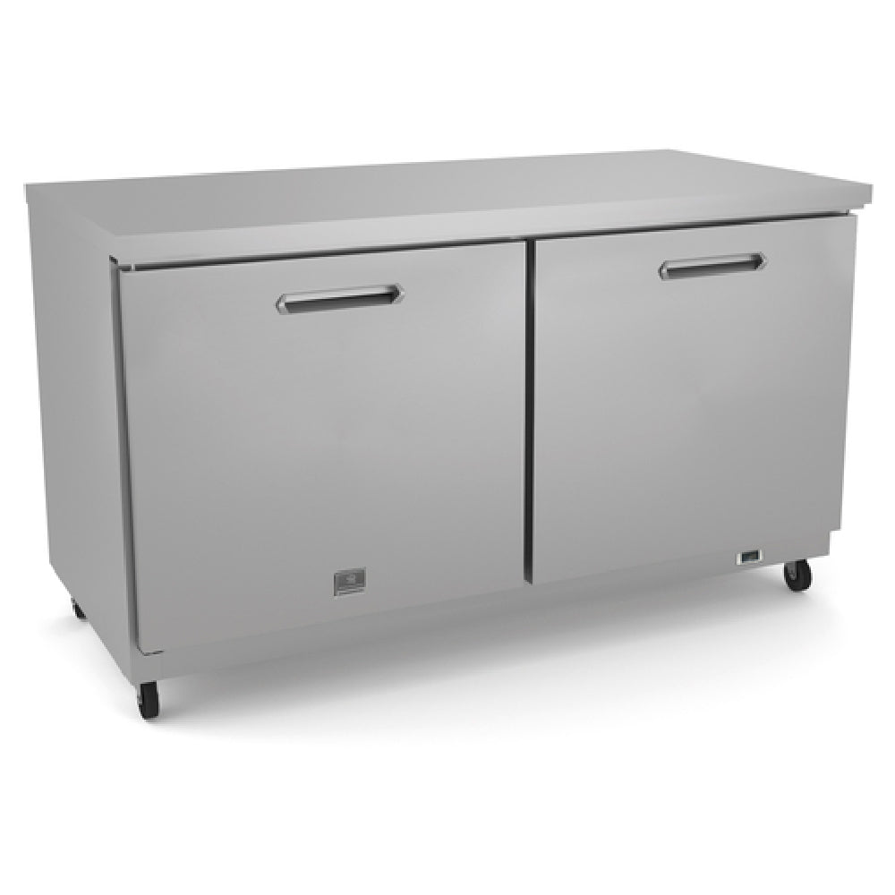 Kelvinator KCHUC60R (738291) 2-solid Hinged Door Undercounter Refrigerator