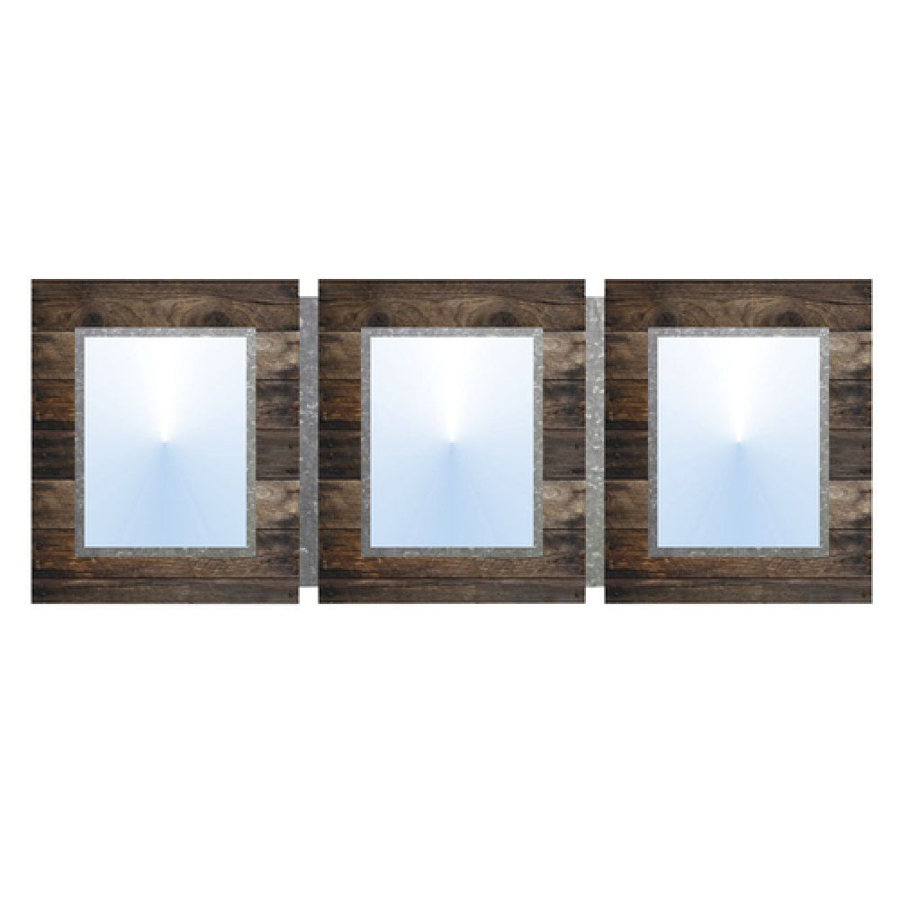 Hubert 60259 - Menu Board, 3-pocket, Wall-mount