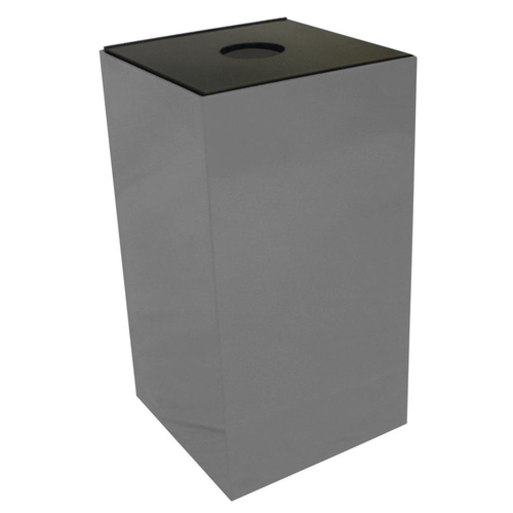 Hubert 51745 - Recycling Squared™ Container, 28 Gallon, 15" X 15" X 28"H
