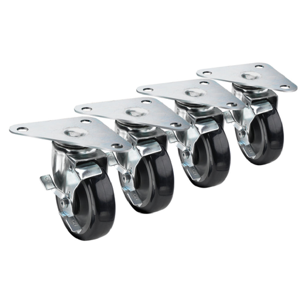 Krowne 28-161S Krowne Large Triangle Heavy Duty Plate Caster Swivel With Lock