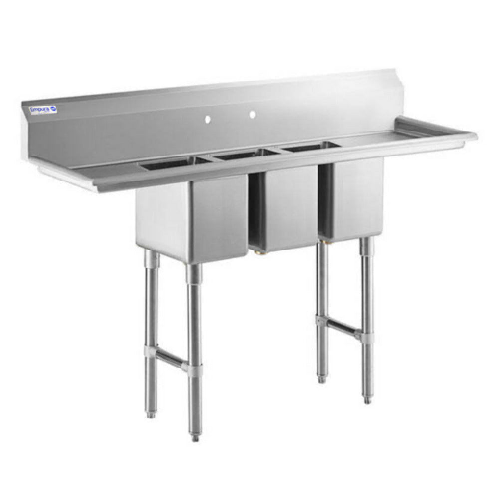 Empura EHD31014LR12 - Sink, 58"W X 19.5"D X 44.25"H, 19.5"D X 58"W X 44.25"H