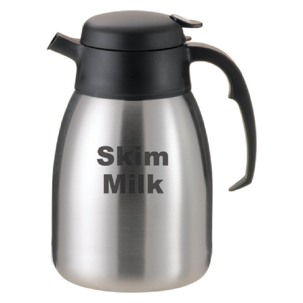 Service Ideas FVPC15SKIMET SteelVac™ Carafe 1.5 Liter (50.7 Oz.) 5-3/4" X 7-1/4" X 9-1/4"