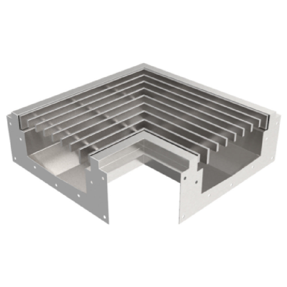 GSW USA FST-C Floor Trough Drain 20"W X 20"D X 5-3/4"H Open Connective Corner