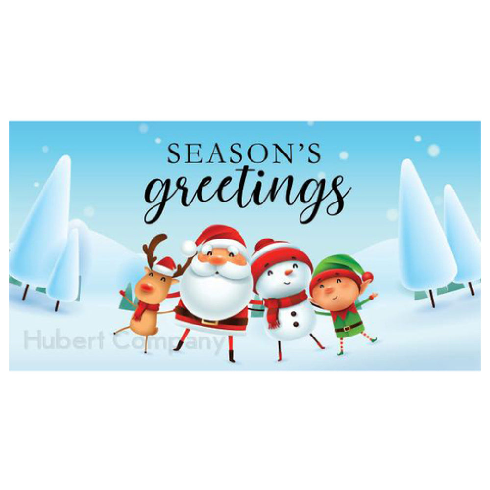 Hubert 60894 - Magnetic Sign, "seasons Greetings", 49"L X 26"H