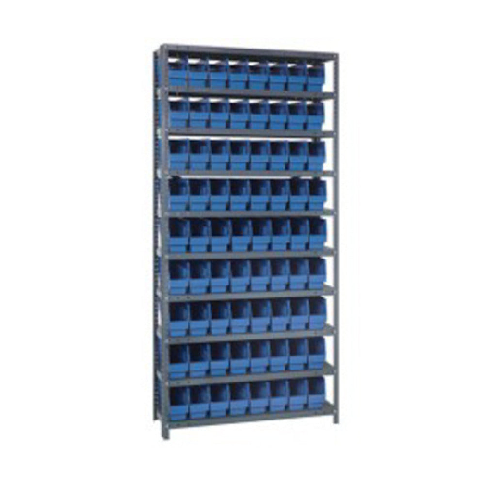 Quantum 1275-201_YELLOW - Shelving Unit, 12"D X 36"L X 75"H, Heavy Duty