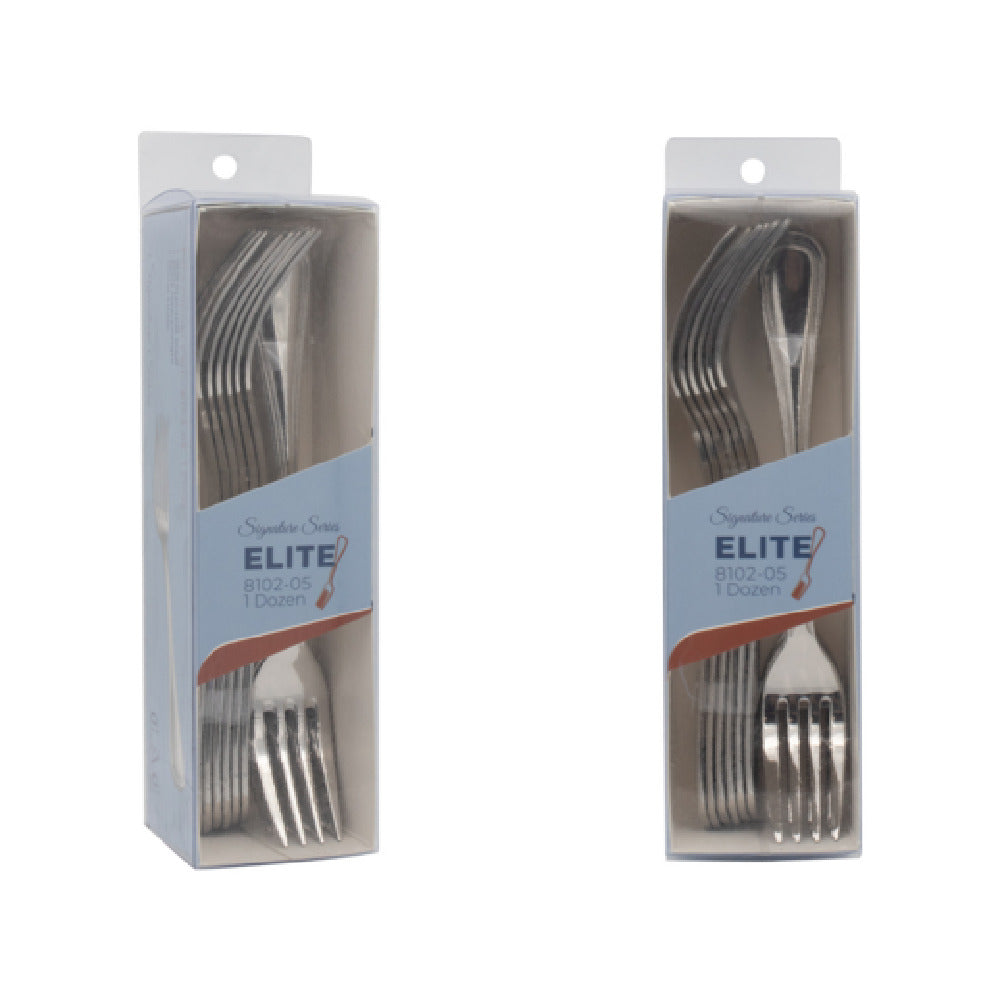 CAC China 8102-05 Elite CPK Dinner Fork 7 1/4"L Heavy Weight