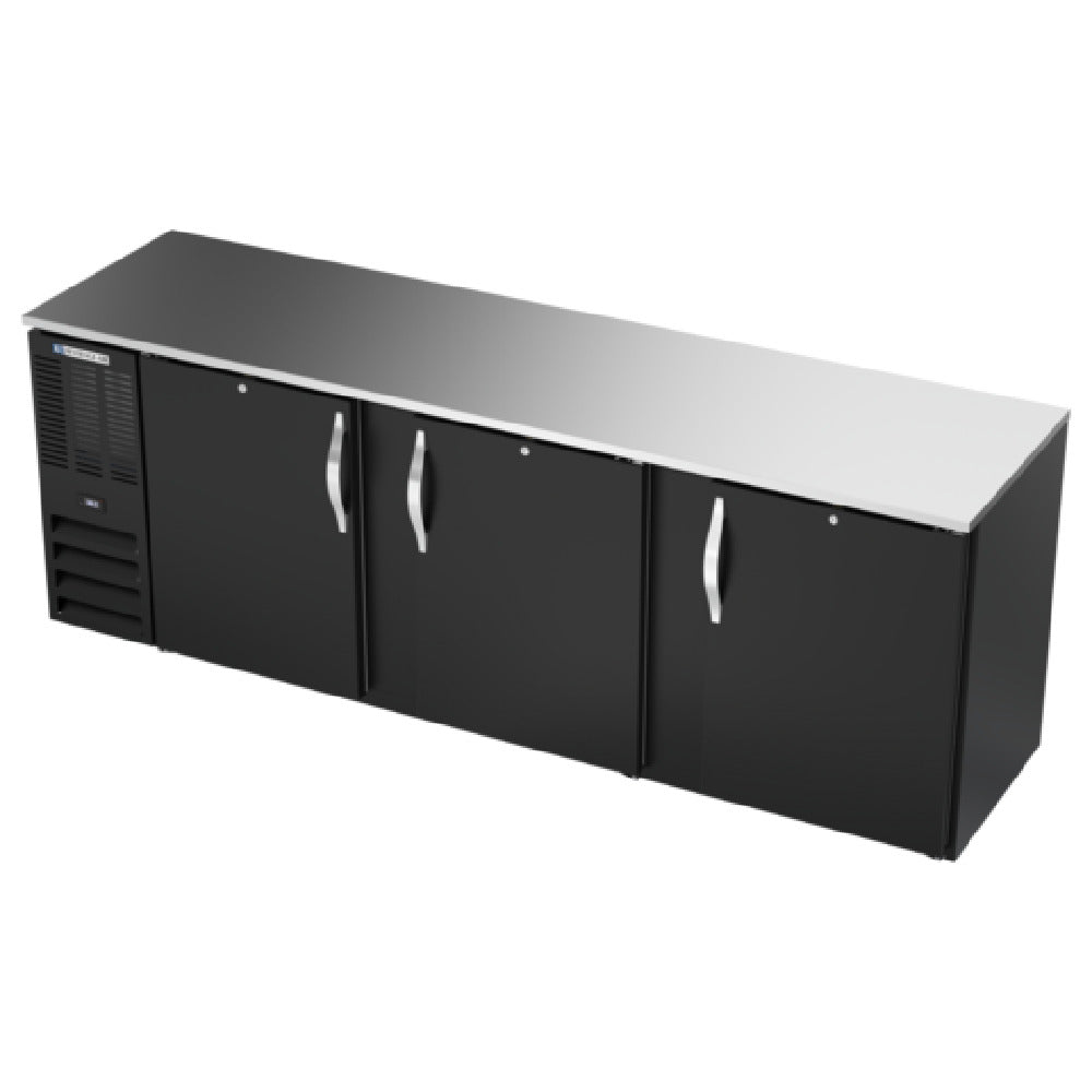 Beverage Air BBN94HC-F-B - Refrigerated Food Rated Back Bar Storage Cabinet, Three-section