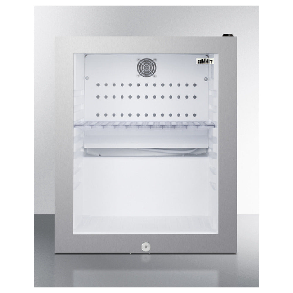 Summit MB13GLSS Compact Minibar 16"W 0.9 Cu.ft. Capacity