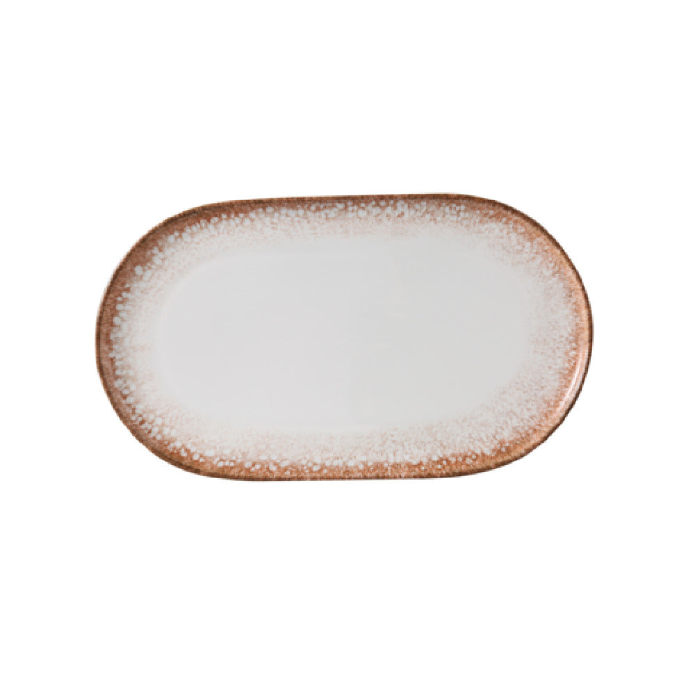 Yanco PR-214 Porto Coupe Plate 13 5/8"W X 77/8"D X 7/8"H Oval