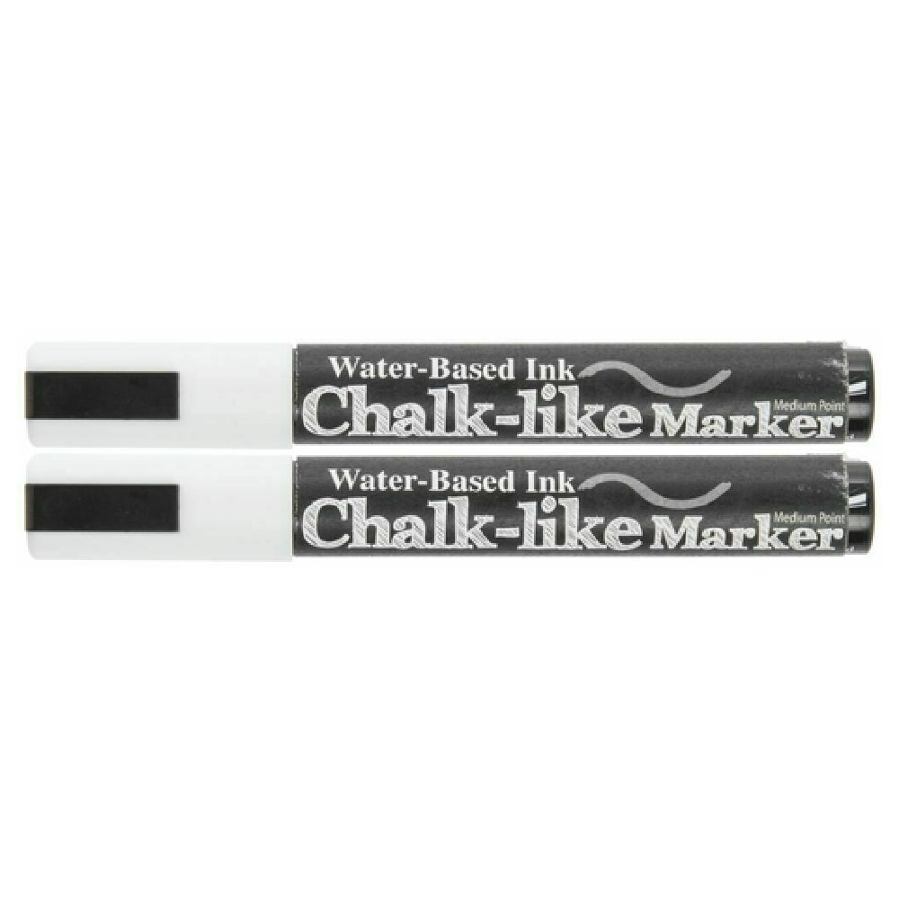 Hubert 17143 - Chalk-Like Marker Set, 2-piece, Medium Point