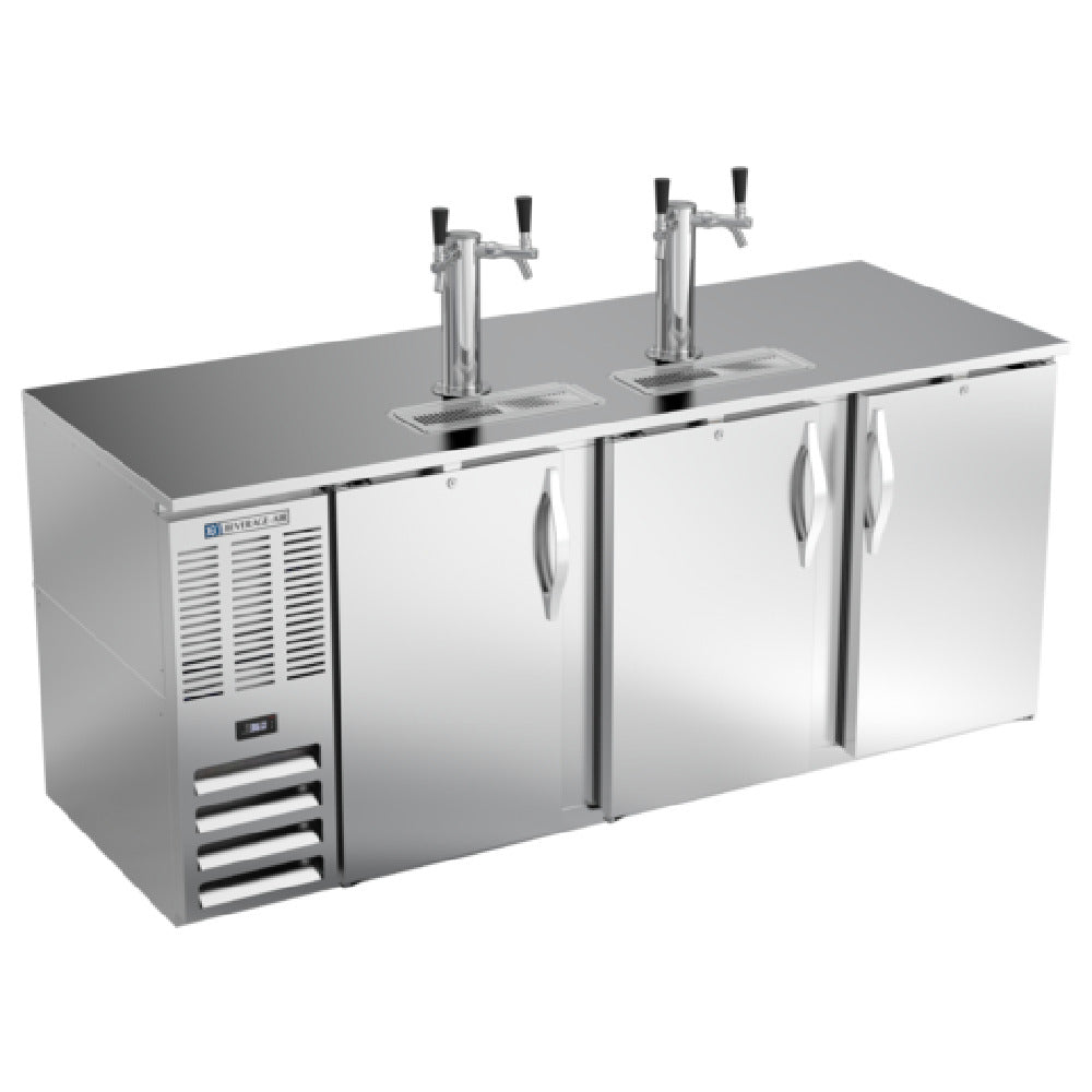 Beverage Air DD78HC-S - Draft Beer Cooler, 78"W X 30-3/8"D X 49-5/16"H, 26.131 Cu. Ft.