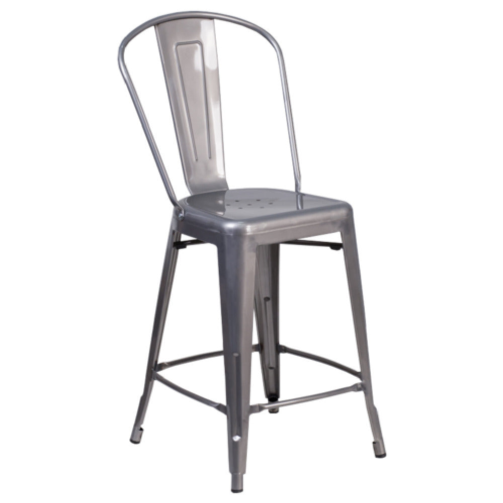 JMC Furniture HUDSON SERIES BARSTOOL Hudson Series Barstool Indoor Use Metal Seat & Back