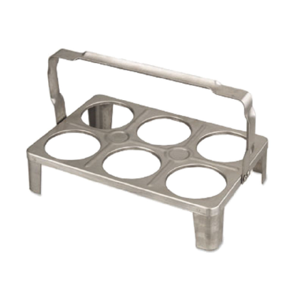 Alegacy Foodservice Products BS6SS Flatware Basket 14-11/16" X 9-3/16" X 4" Holds Six Cylinders