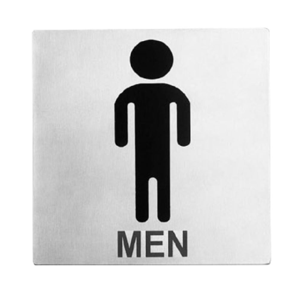 TableCraft Products B10 - Cash & Carry Sign, 5" X 5", "Men Restroom"