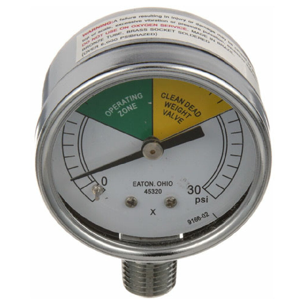 Henny Penny 16910 Press Gauge 0 30psi 2"dial 1/4"mpt
