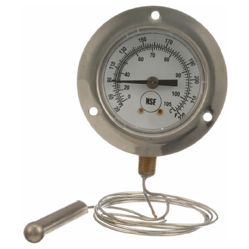 Carter Hoffmann 18616-0015 Thermometer 2 20 220 F 3'' Flan