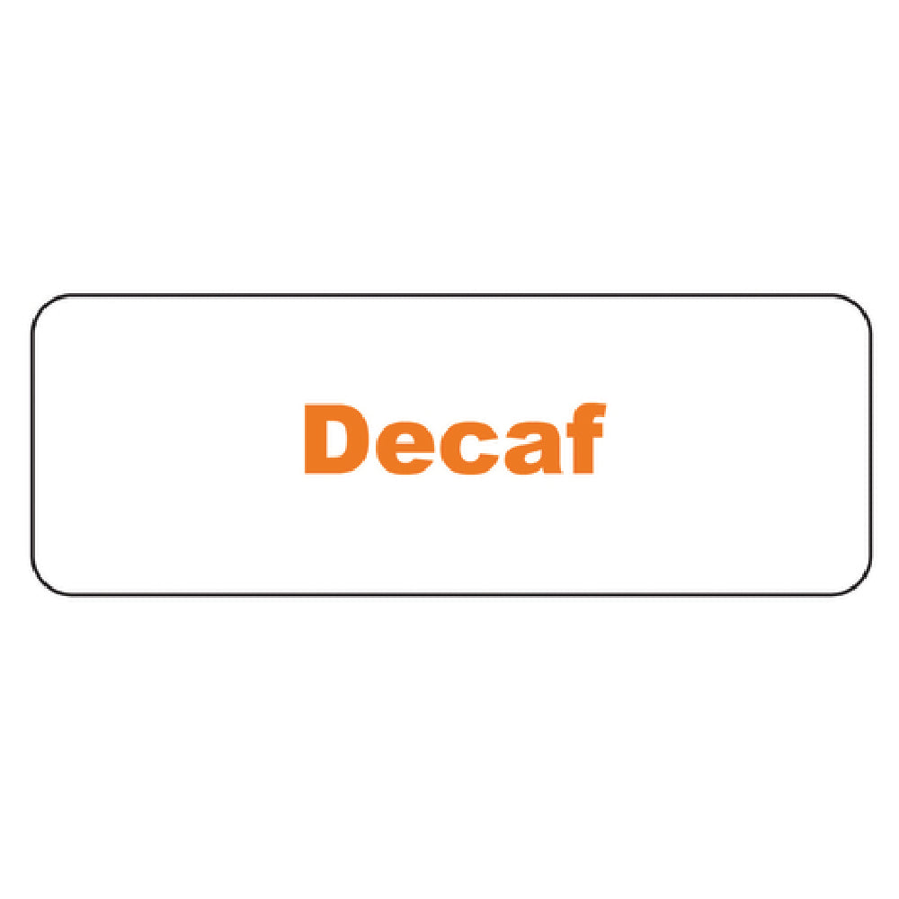 Service Ideas MT1DE MagneTag "Decaf" 3-1/2" X 1-1/4"
